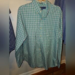 Mens Ralph Lauren Button Up Dress Shirt Lg